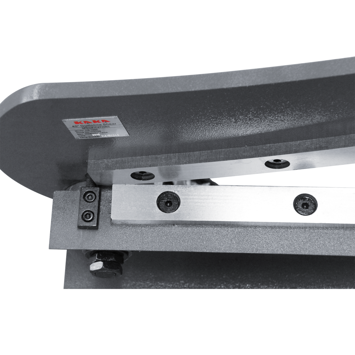 Kaka industrial HS-40 Guillotine Metal Shear, 39 inch Bed Width, 16 Gauge Metal Guillotine Shear with a Stand for Construction Work Sheet Metal Fabrication Plate Cutting Cutter