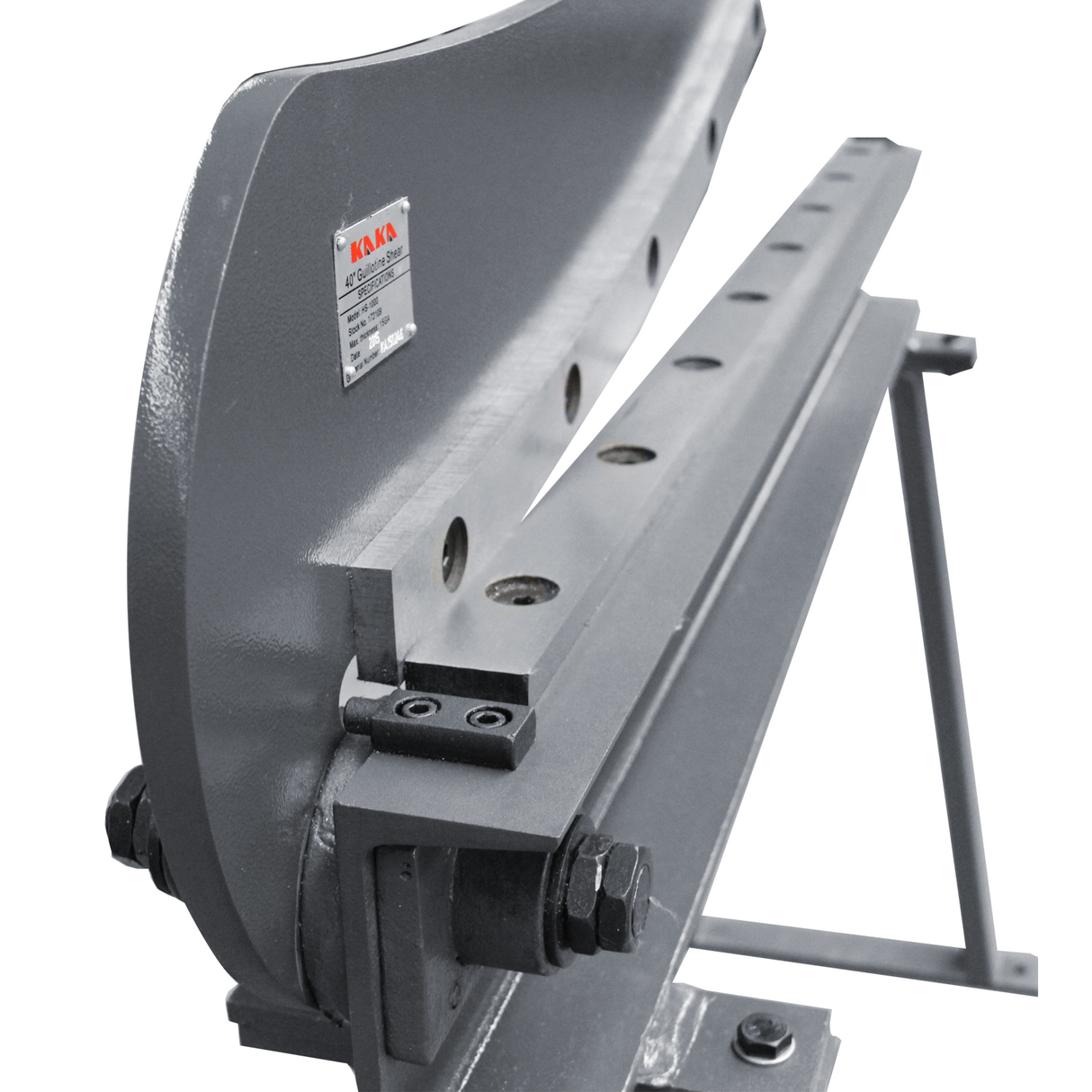 Kaka industrial HS-40 Guillotine Metal Shear, 39 inch Bed Width, 16 Gauge Metal Guillotine Shear with a Stand for Construction Work Sheet Metal Fabrication Plate Cutting Cutter