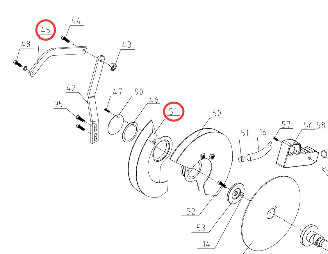 Products Spare parts for KAKA Industrial CS-9 Portable metal cutting Circular saw