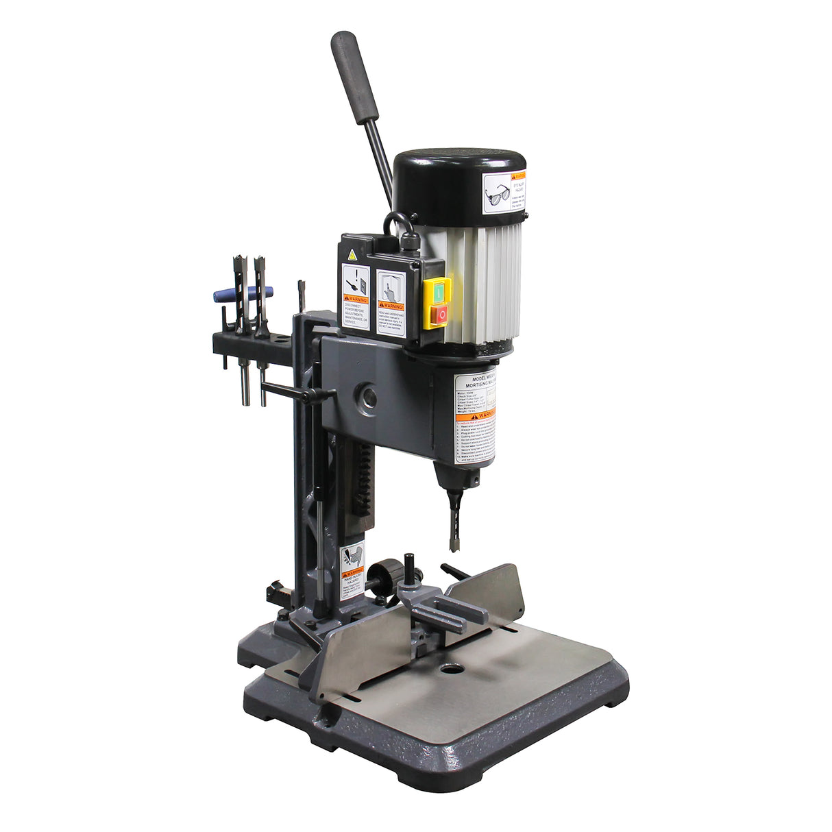 Woodworking Mortise Machine, 1/2 HP 1725RPM Powermatic Mortiser With Chisel Bit Sets, Benchtop Mortising Machine, For Making Round Holes Square Holes, Or Special Square Holes In Wood
