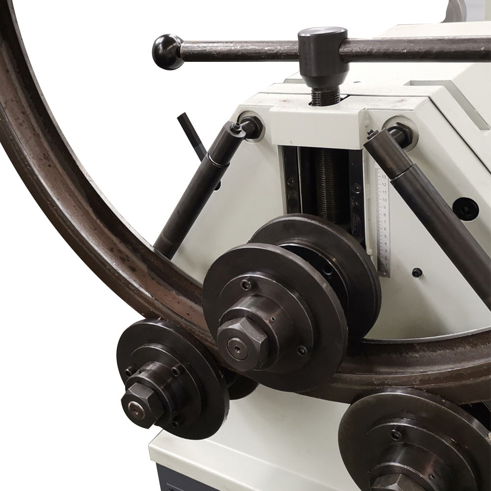 KAKA INDUSTRIAL Roll Bending Machinerocesses Flat Bar (4"x0.6"), Square Tube (2"x2"x0.12"), Angle Steel & Round Pipe (ø2.76"), 2.2kW Motor, Horizontal/Vertical Operation, 230V 3PH RBM-50HV