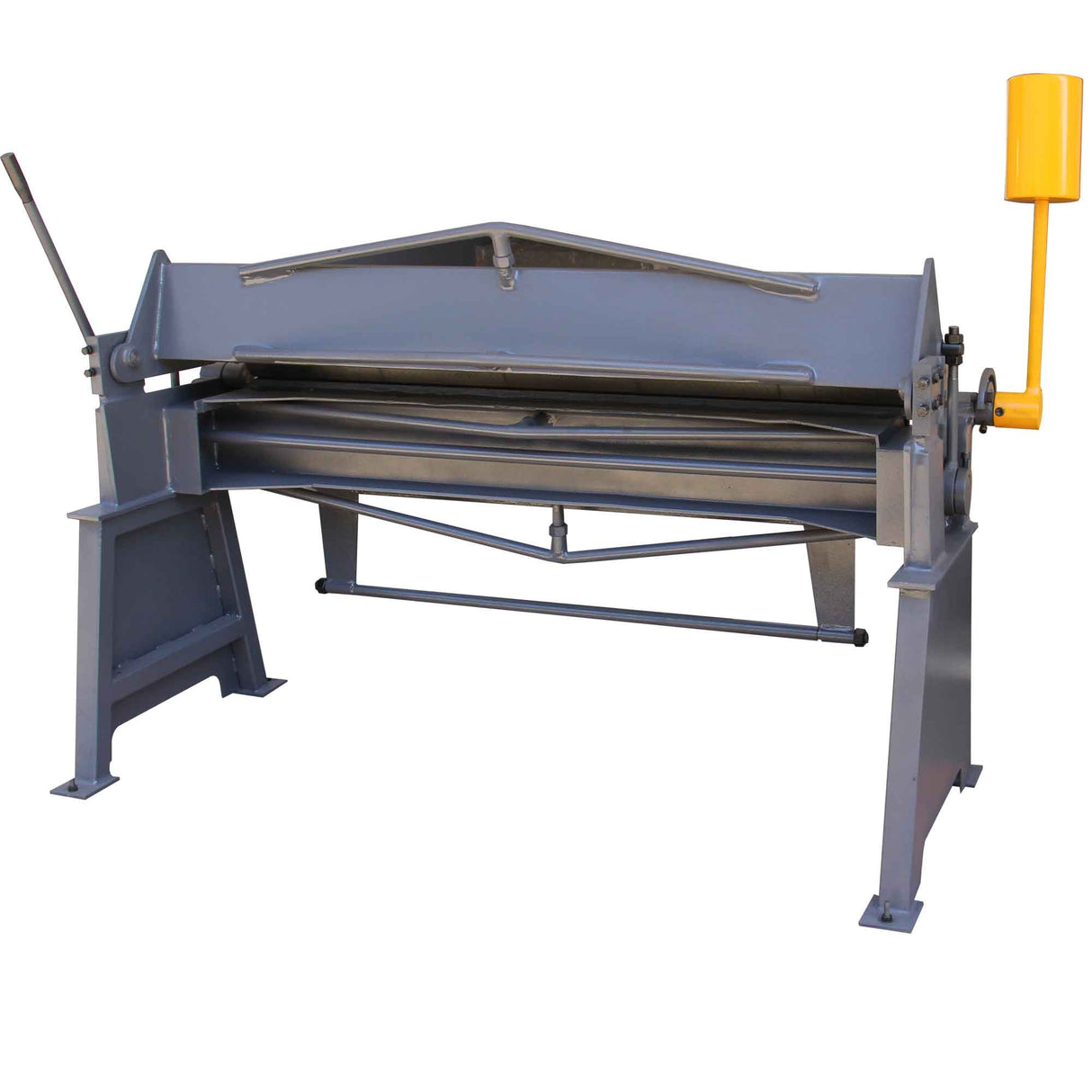 Box and Pan Brake, 59-Inch Sheet Metal Brake, Industrial-,18-Gauge Mild Steel Capacity ,0-125 Degree Adjustable Grade for Grade Sheet Metal Bender Machine Metalworking Shops W-6018H