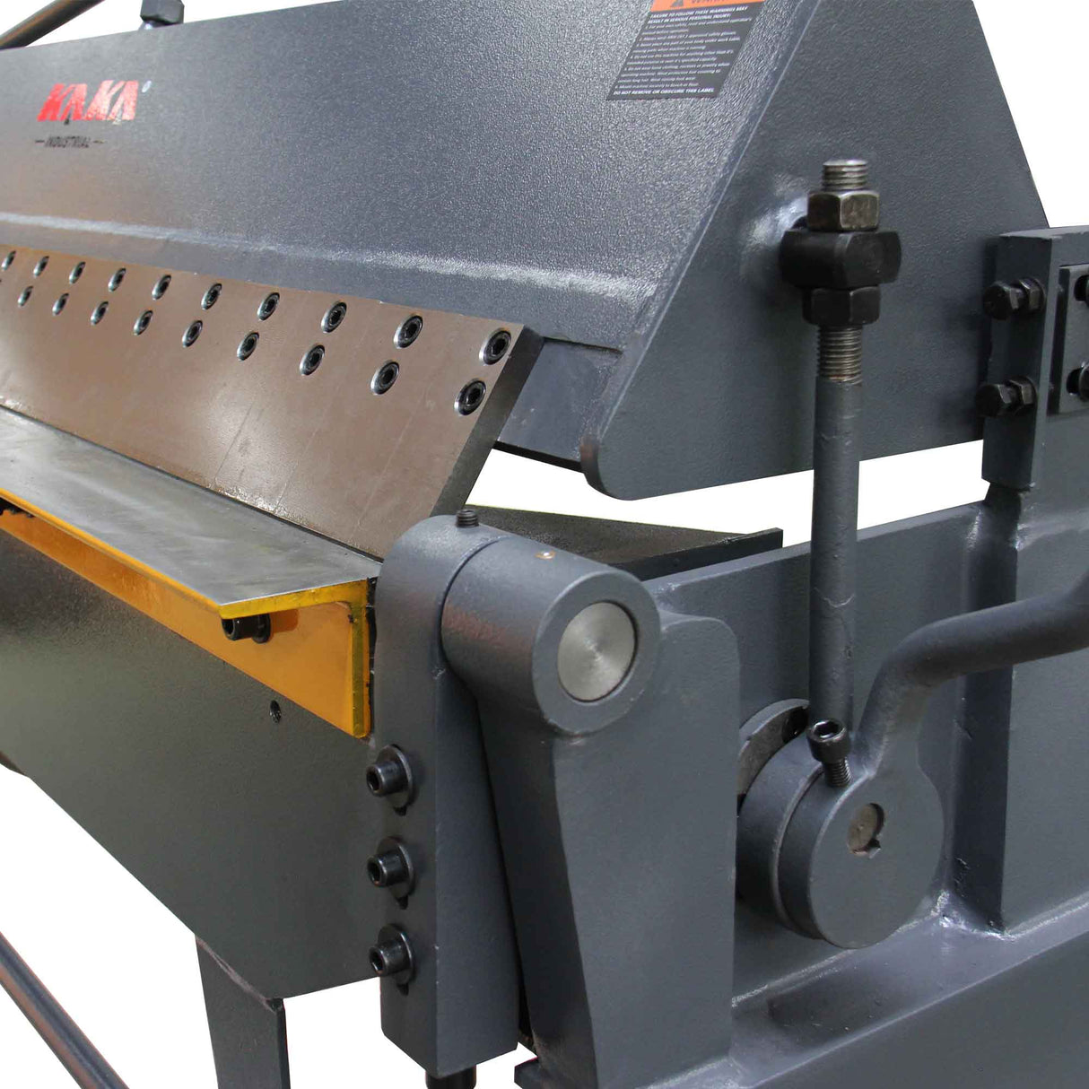 Box and Pan Brake, 59-Inch Sheet Metal Brake, Industrial-,18-Gauge Mild Steel Capacity ,0-125 Degree Adjustable Grade for Grade Sheet Metal Bender Machine Metalworking Shops W-6018H