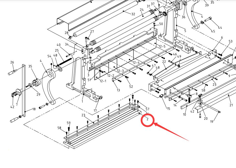 Spare part for 3-IN-1/12 part#2 working table
