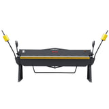 100-inch 12-gauge straight sheet metal brake front view, featuring a one-piece blade and counterweight assist, model W-10012