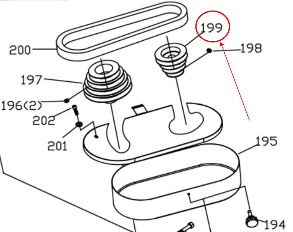 Spare parts 188006-199 motor driven pulley for band saw BS-712N