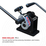 PR-3 Manual Plate Steel Ring Roll Bender, Easy Operation(Not brand new)