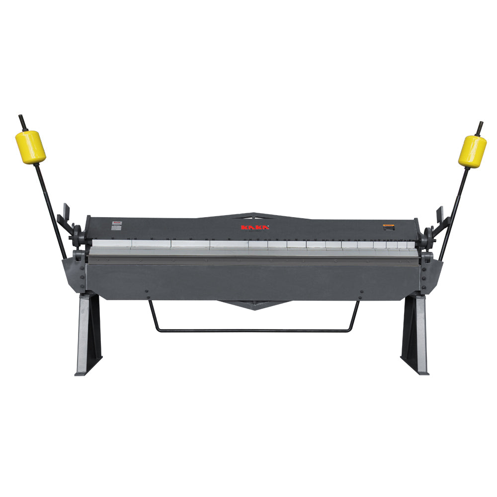 KAKA Industrial W-10012A Heavy-Duty Pan and Box Brake, 12-Gauge Mild Steel, High Versatility and Durability Sheet Metal Box Pan Brake
