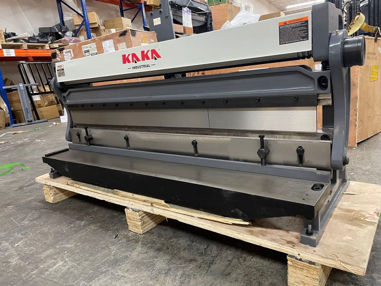 (Not Brand New) KAKA INDUSTRIAL 52-Inch Shear Press Brake 20-Gauge(0.035 Inch) Capacity, Combination Sheet Metal Brake,Shears and Slip Roll Machine for Shear Bending Rolling, Brake Shear Roll Machine 3-In-1/5220
