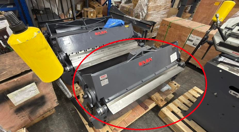 (Not Brand New) Sheet Metal Brake, 49-Inch Box and Pan Brake, Industrial-Grade Sheet Metal Bender Machine,12-Gauge Mild Steel Capacity Pan and Box Brake, 0-135 Degree Adjustable W-4812