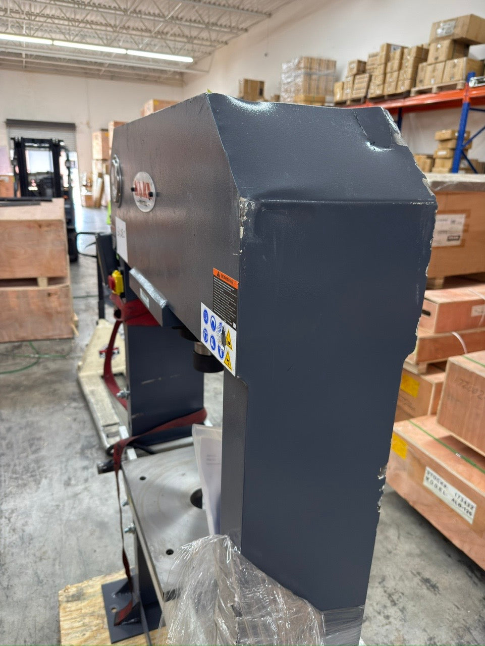 (Not Brand New) KAKA INDUSTRIAL Heavy Duty Electric Hydraulic Shop Press, Electric Pump H-Frame Shop Press with Gear pump, 50 ton Frame Capacity, 8.6 in Stroke 220V Single phase HP-50 (Copy)