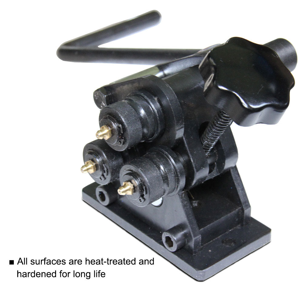 PR-3 Manual Plate Steel Ring Roll Bender, Easy Operation(Not brand new)