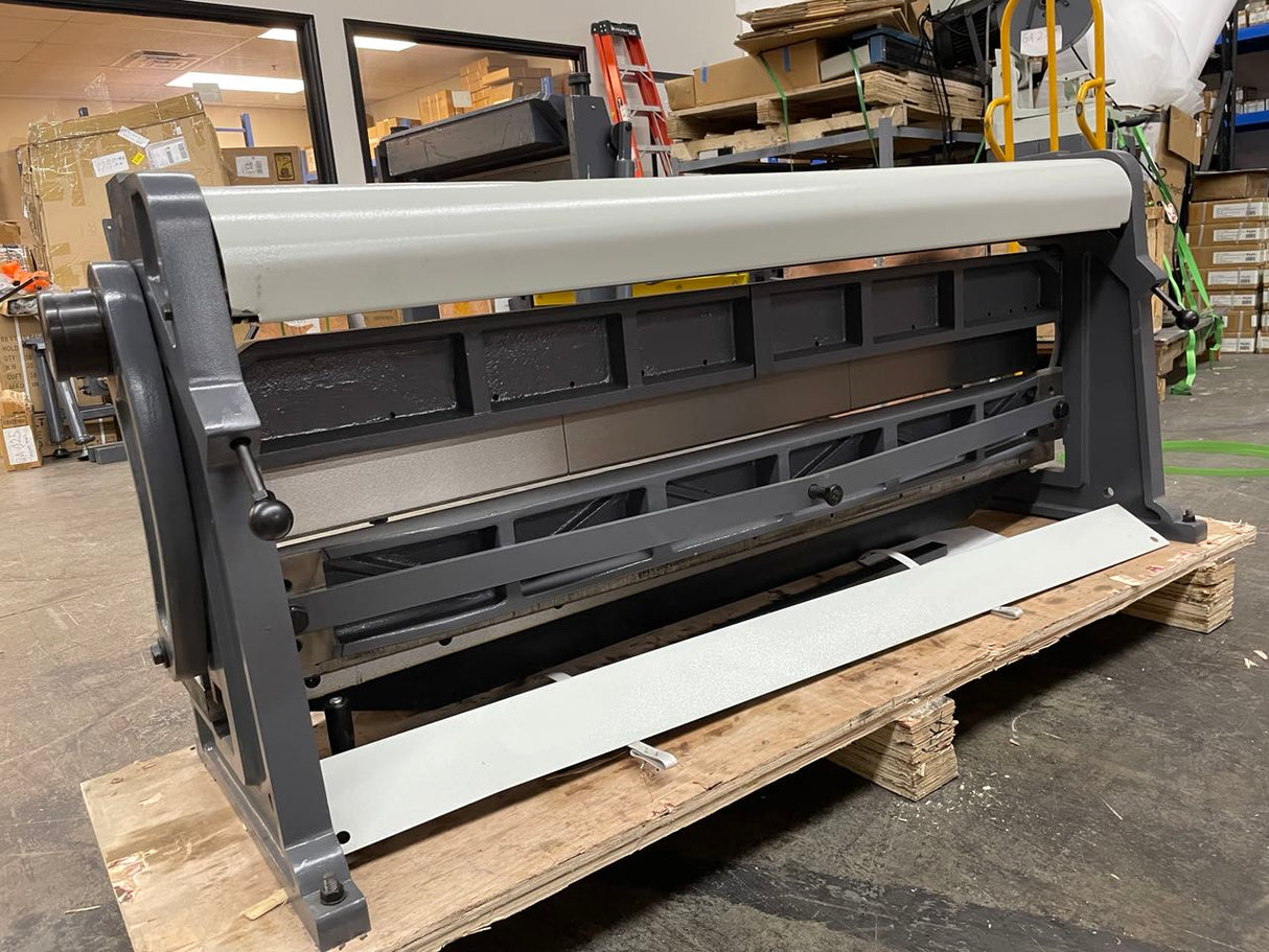 (Not Brand New) KAKA INDUSTRIAL 52-Inch Shear Press Brake 20-Gauge(0.035 Inch) Capacity, Combination Sheet Metal Brake,Shears and Slip Roll Machine for Shear Bending Rolling, Brake Shear Roll Machine 3-In-1/5220