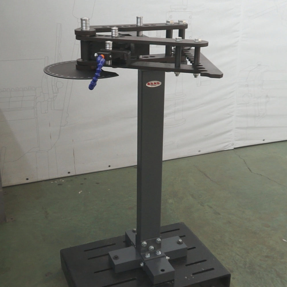 Manual Tube Bender, 2" Max Capacity, Pipe Bender for Exhaust, Roll Cage, Bull Bar - Heavy Duty Floor Standing Bender with Ratchet Lever & Degree Indicator (Dies Sold Separately) TB-3