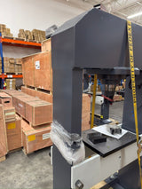 (Not Brand New) KAKA INDUSTRIAL Heavy Duty Electric Hydraulic Shop Press, Electric Pump H-Frame Shop Press with Gear pump, 50 ton Frame Capacity, 8.6 in Stroke 220V Single phase HP-50
