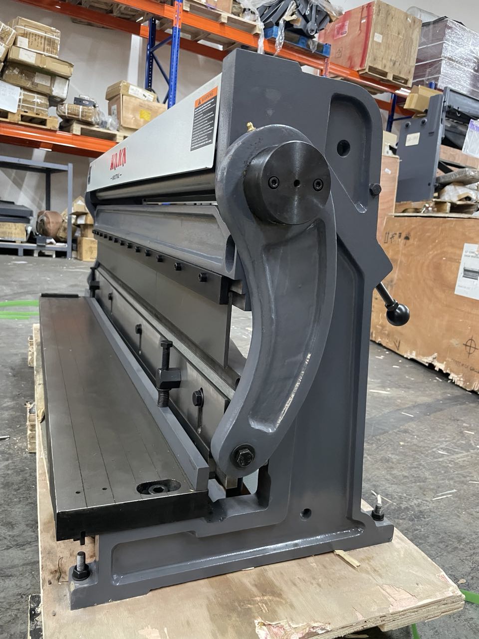 (Not Brand New) KAKA INDUSTRIAL 52-Inch Shear Press Brake 20-Gauge(0.035 Inch) Capacity, Combination Sheet Metal Brake,Shears and Slip Roll Machine for Shear Bending Rolling, Brake Shear Roll Machine 3-In-1/5220