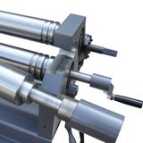 KAKA INDUSTRIAL 51-Inch Slip Roll Machine, 14-Gauge Steel Bending Capacity, Rear Axle Lifting, W01-5116A Metal Roller, Sheet Metal Round Bending, Two Removable Rollers Included