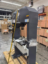 (Not Brand New) KAKA INDUSTRIAL Heavy Duty Electric Hydraulic Shop Press, Electric Pump H-Frame Shop Press with Gear pump, 50 ton Frame Capacity, 8.6 in Stroke 220V Single phase HP-50