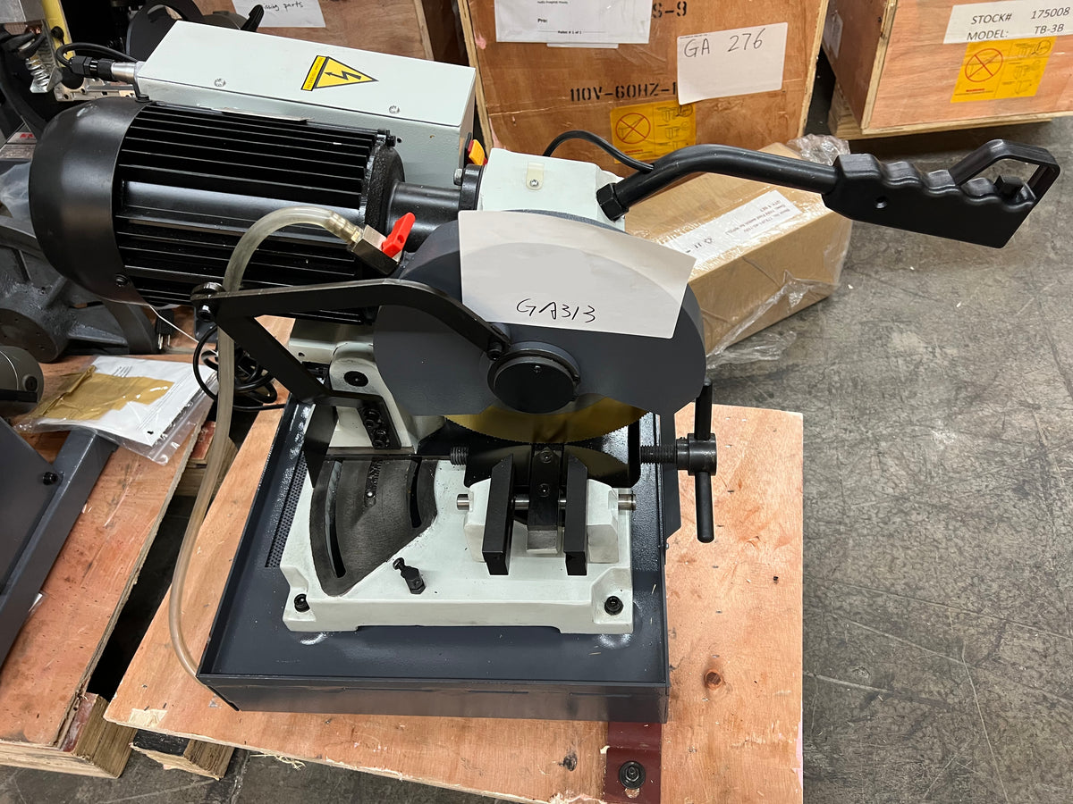 (Not Brand New) 9-Inch Heavy-Duty Metal Cutting Chop Saw, Industrial-Grade High-Speed Steel Blade, Durable Double Clamping Vice, Miter Saw CS-9