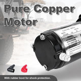 3000LB 12V Electric Winch, 0.19Inch x 30Ft Steel Wire Rope, 1.1kW Motor, 153:1 Gear Ratio, Remote Control, for ATV UTV Off-Road Recovery ATV-3000W