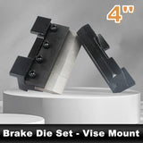 KAKA Industrial BDS-4 4 Inches Sheet Metal Vice Brake Die Set, Magnetic Vise Mount