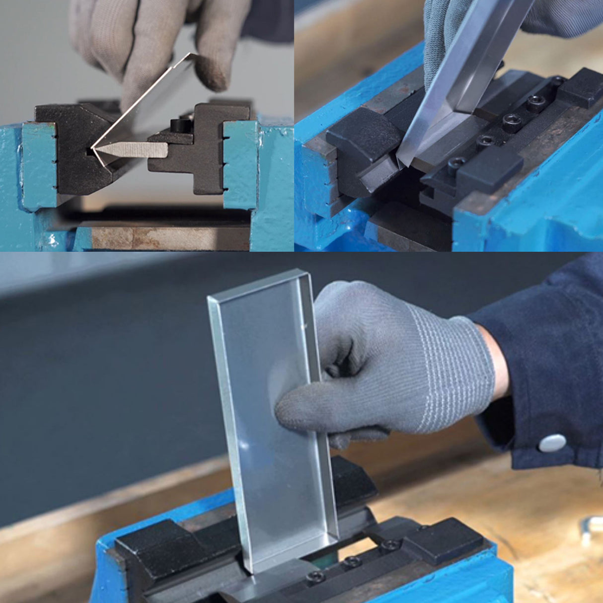 Sheet Metal Brake,8 Inches ise Mount Metal Brake Bender,Attachment Bending Sheet Metal Vice Brake,BDS-8