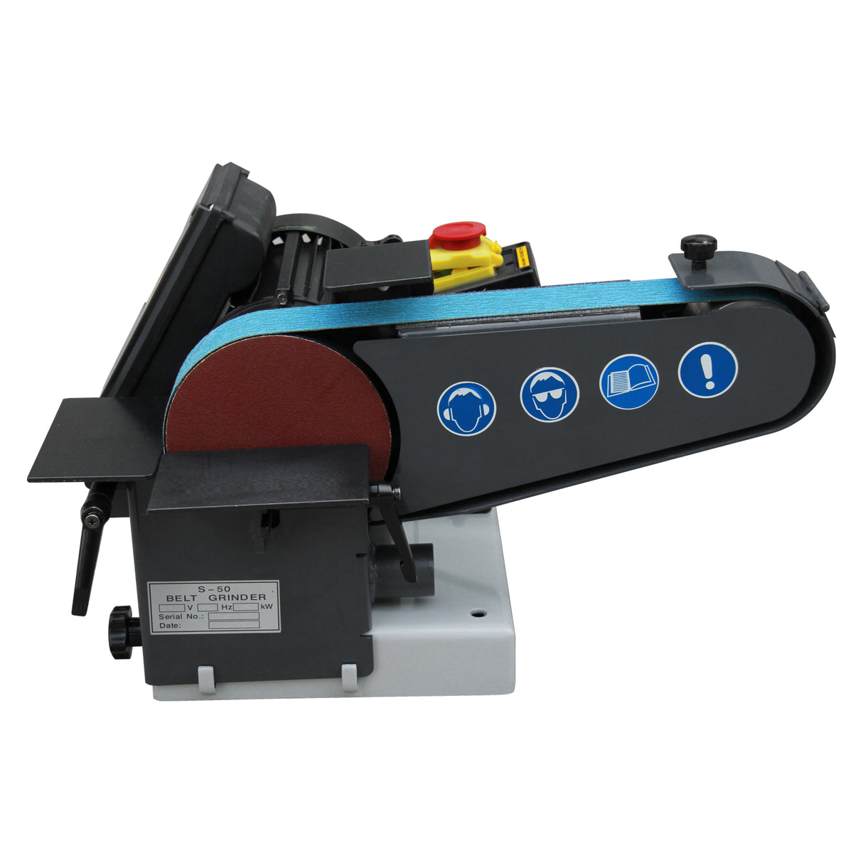 Kaka Industrial BG-2 Bench Belt Sander, 2" x 40" Belt & 6" Disc Combo Sander with 750W motor input 110V