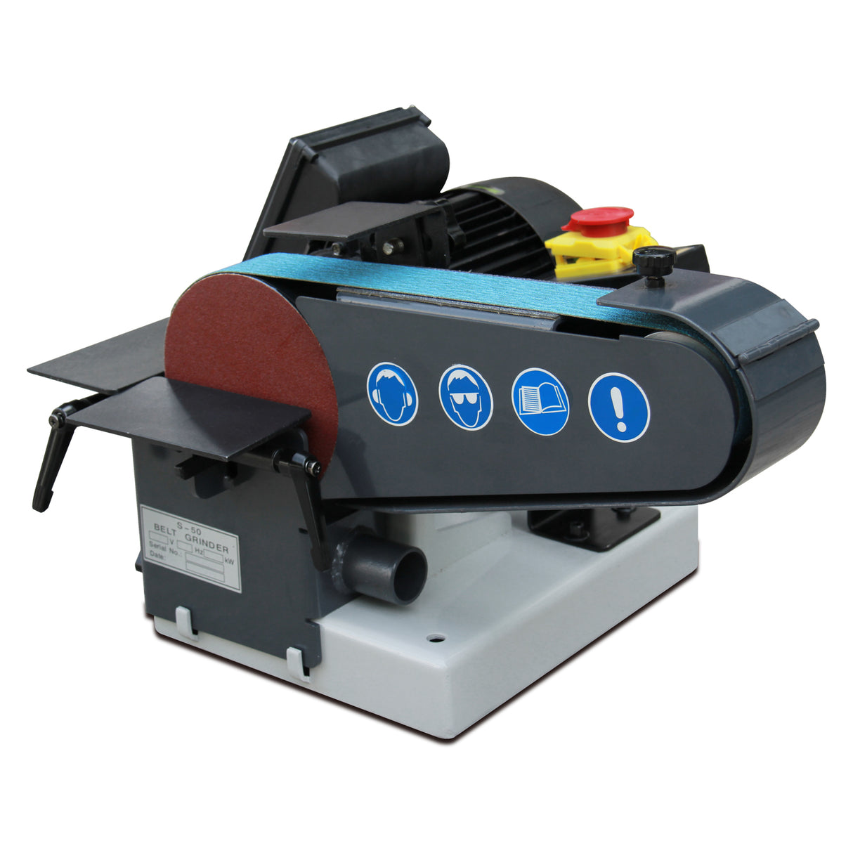 Kaka Industrial BG-2 Bench Belt Sander, 2" x 40" Belt & 6" Disc Combo Sander with 750W motor input 110V