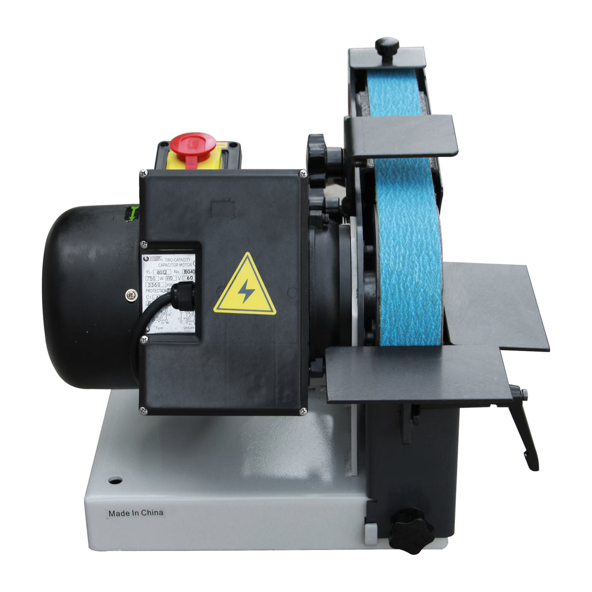 Kaka Industrial BG-2 Bench Belt Sander, 2" x 40" Belt & 6" Disc Combo Sander with 750W motor input 110V