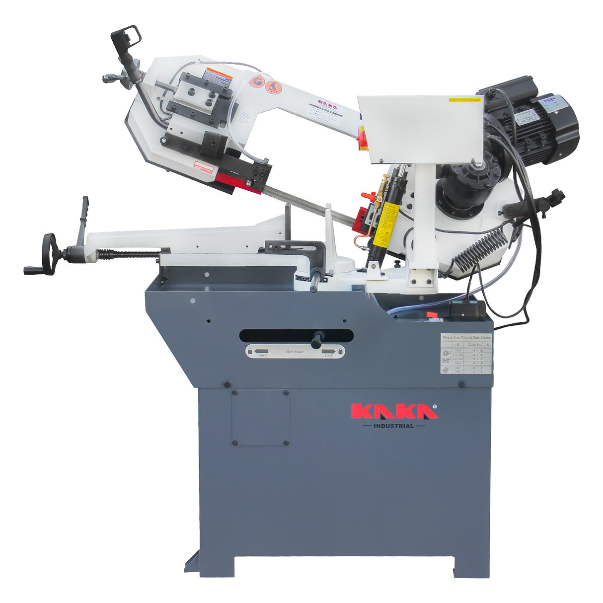 KAKA Industrial BS-108G Horizontal Metal Cutting Bandsaw, 10" x 7.9" Round & Rectangular Cutting, 60° Miter Angle, 1.5HP 115V Motor for Steel, Aluminum, Metal Fabrication