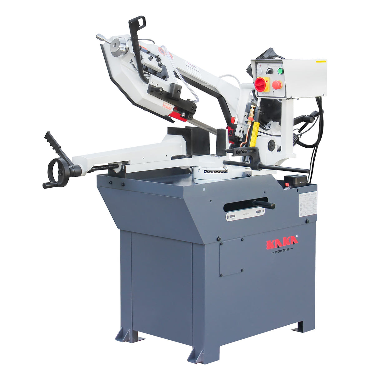 KAKA Industrial BS-108G Horizontal Metal Cutting Bandsaw, 10" x 7.9" Round & Rectangular Cutting, 60° Miter Angle, 1.5HP 115V Motor for Steel, Aluminum, Metal Fabrication