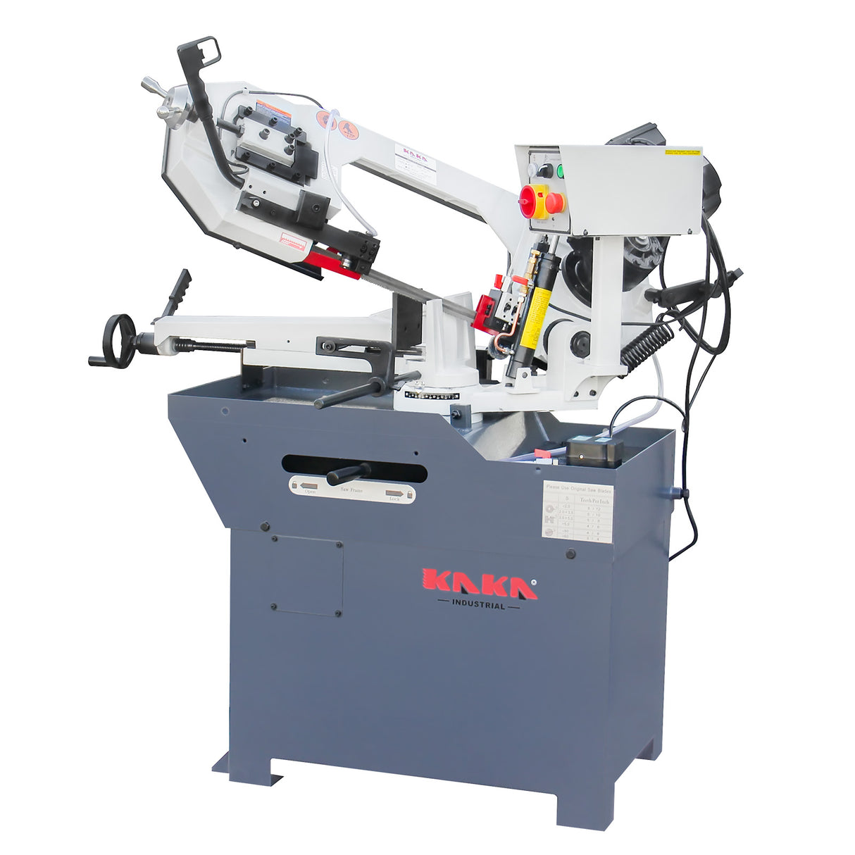 KAKA Industrial BS-108G Horizontal Metal Cutting Bandsaw, 10" x 7.9" Round & Rectangular Cutting, 60° Miter Angle, 1.5HP 115V Motor for Steel, Aluminum, Metal Fabrication