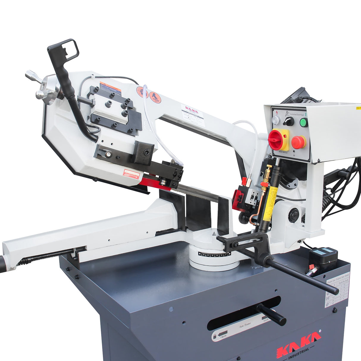 KAKA Industrial BS-108G Horizontal Metal Cutting Bandsaw, 10" x 7.9" Round & Rectangular Cutting, 60° Miter Angle, 1.5HP 115V Motor for Steel, Aluminum, Metal Fabrication