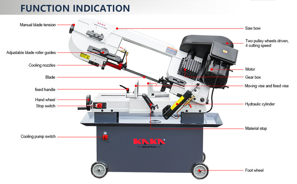 KAKA Industrial horizontal band saw 7