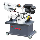 KAKA Industrial BS-712R horizontal bandsaw, the bow can be swiveled between 45° and 90°Solid Design, Metal Cutting Band Saw, High Precision Metal Band Saw with 1.5HP motor 115V230V-60HZ