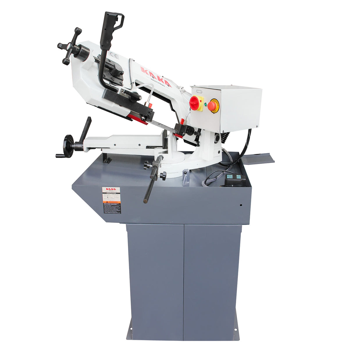 KAKA Industrial BS-75G Horizontal Bandsaw 7.8"x4.7" Metal Cutting Band Saw, Solid Design Metal Bandsaw, High Precision Metal Band Saw, Space Saver Metal Cutting Band Saw 115V-60HZ-1PH