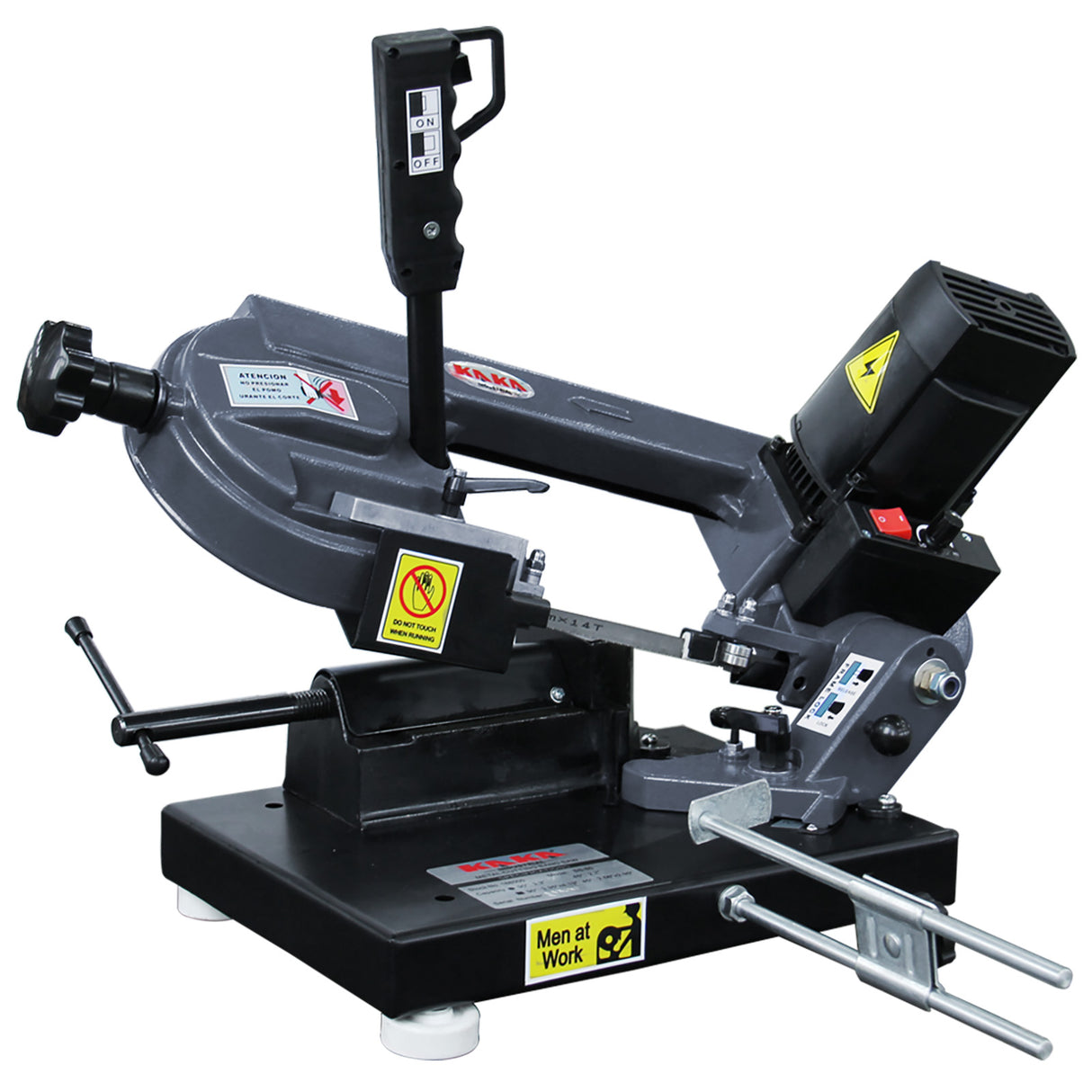 KAKA INDUSTRIAL BS-85 Metal BandSaw 3.3x4.1 inches Benchtop Metal Cutting Band Saw110V-60HZ-1PH