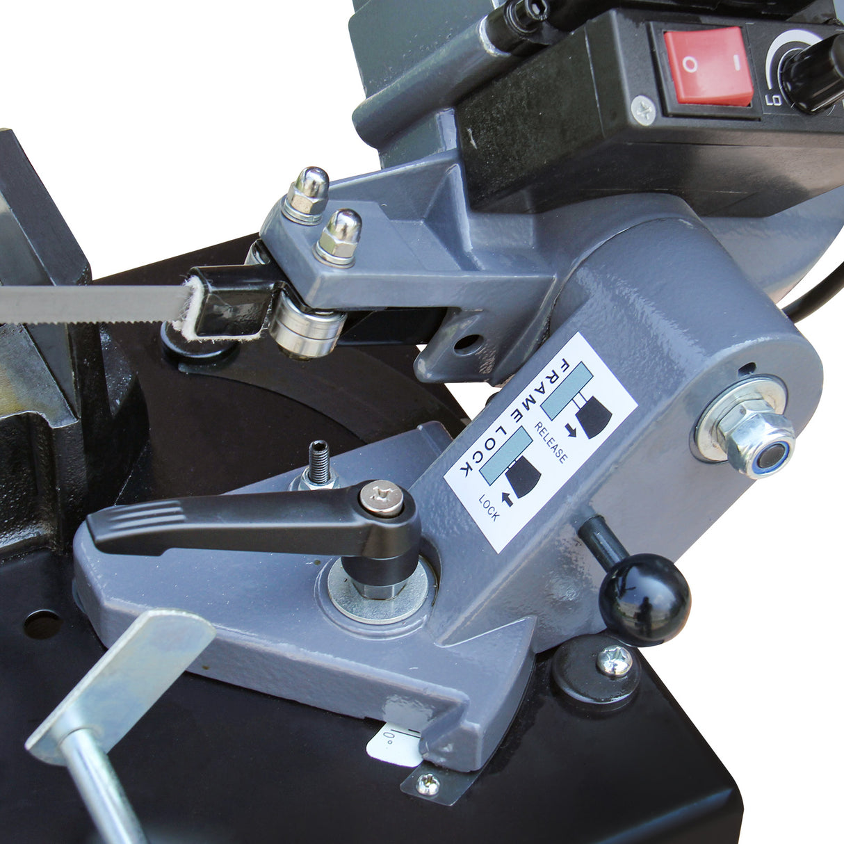 KAKA INDUSTRIAL BS-85 Metal BandSaw 3.3x4.1 inches Benchtop Metal Cutting Band Saw110V-60HZ-1PH