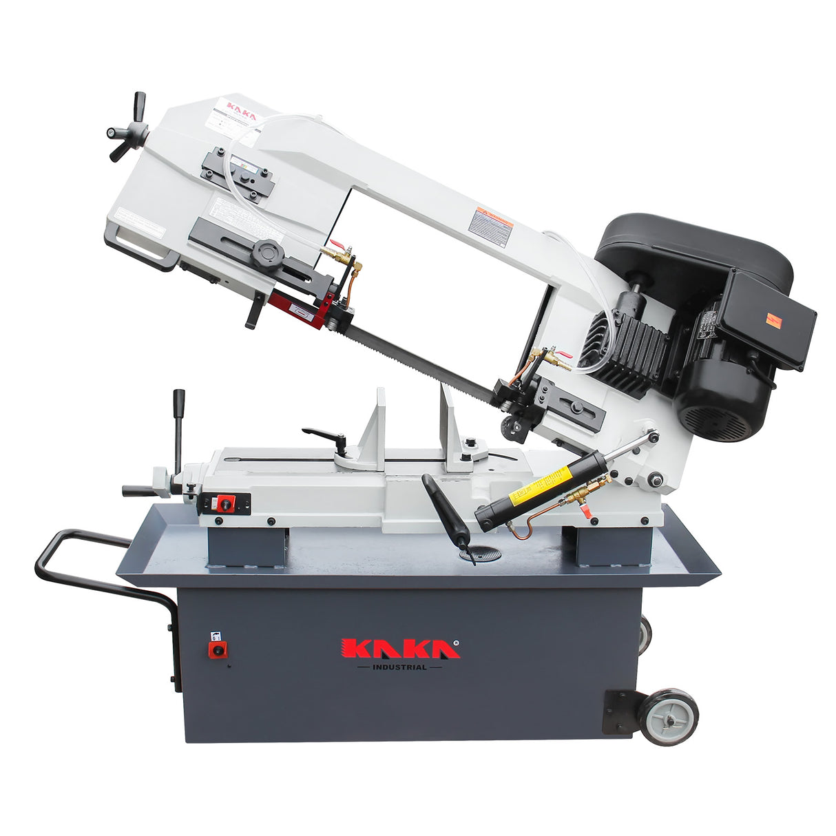 KAKA Industrial BS-912B horizontal bandsaw 9"Horizontal Metal Cutting Band Saw 4 Steps Blade Speed Metal Band Saw, Space Saver Movable Metal Cutting Band Saw 115V&230V Dual Voltage Prewired 1PH