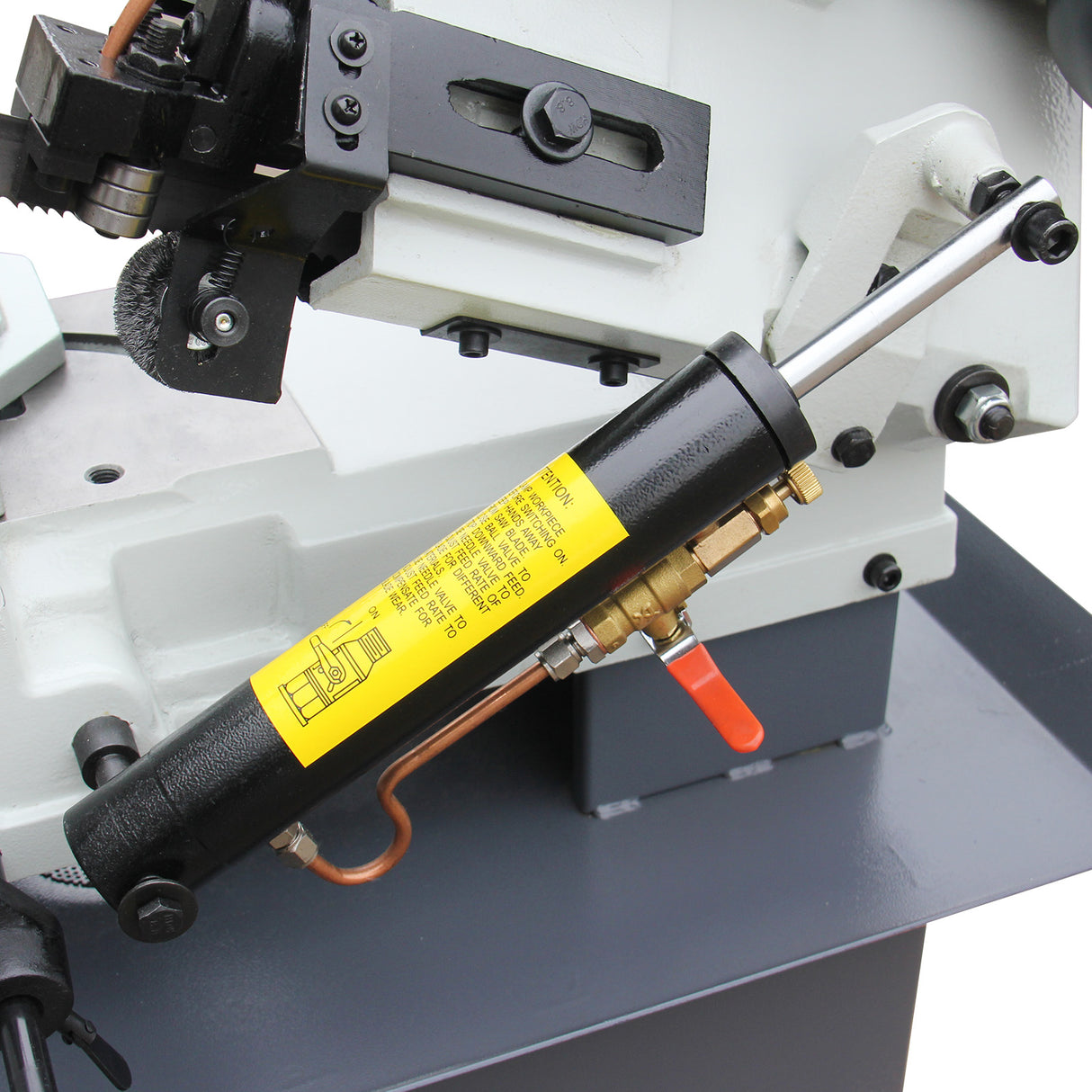 KAKA Industrial BS-912B horizontal bandsaw 9"Horizontal Metal Cutting Band Saw 4 Steps Blade Speed Metal Band Saw, Space Saver Movable Metal Cutting Band Saw 115V&230V Dual Voltage Prewired 1PH