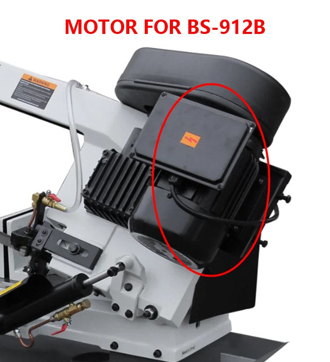 Replacement motor for Metal band saw BS-912B