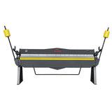100-Inch Box and Pan Brake front view with heavy-duty balanced hammers and segmented bending fingers W-10012A