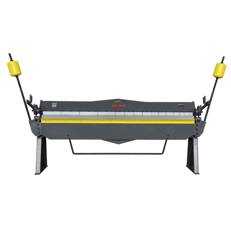 100-Inch Box and Pan Brake front view with heavy-duty balanced hammers and segmented bending fingers W-10012A