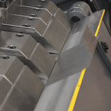 segmented bending fingers close-up with various widths, enabling complex box and pan shape forming W-10012A