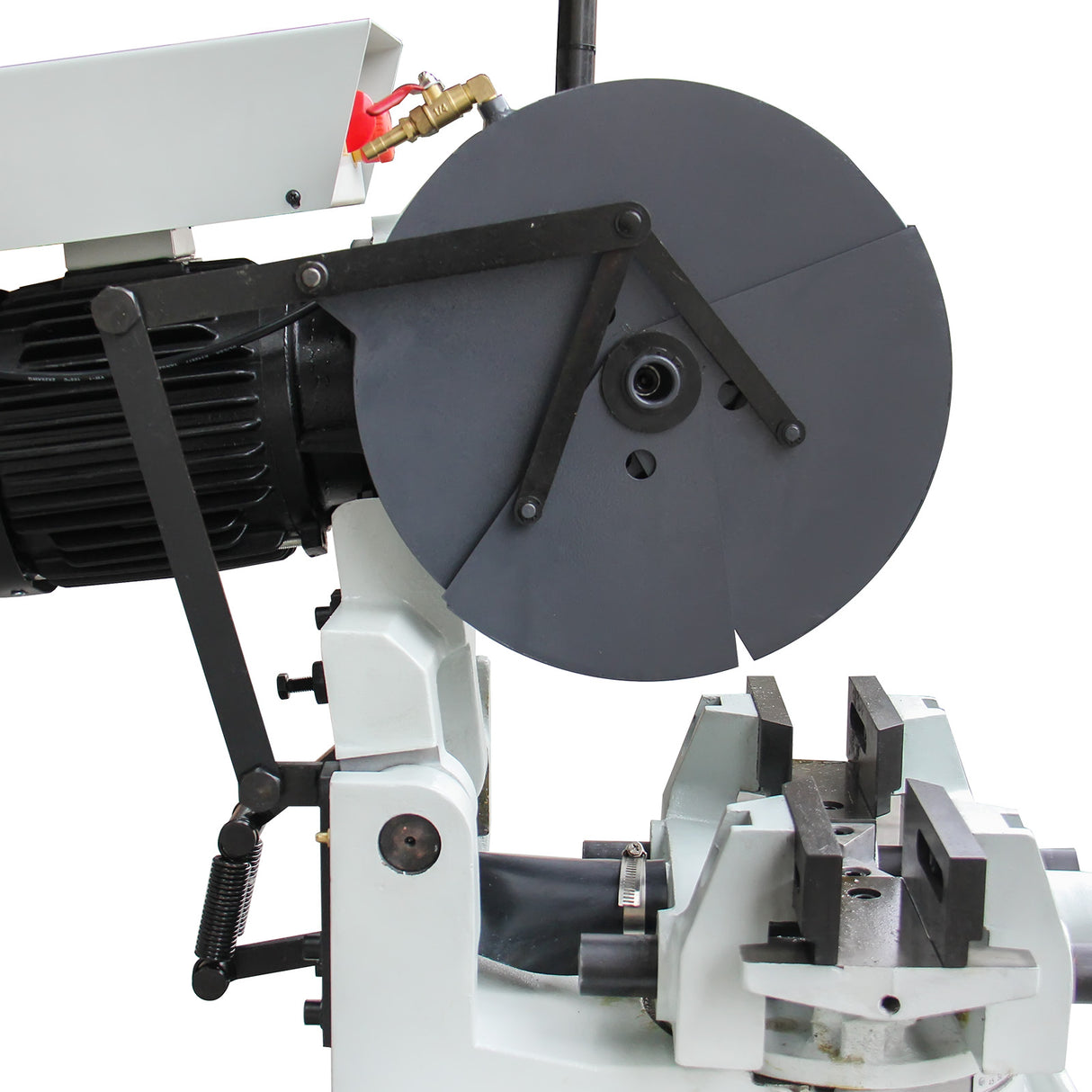 KAKA Industrial CS-12 12" Heavy Duty Manual Cold Saw 22-44 rpm blade speed, 12" Blade Diameter,Double Speed Cold Saw, Double clamp structure Head Floor Type Cutting Chop Saw 3-Phase 220V, 3/1.5hp Motor