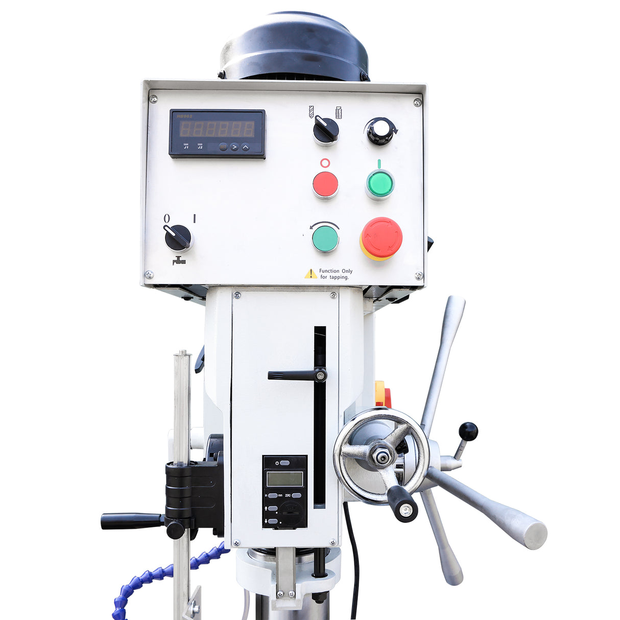 Mill Drill Machine, 1.26" Max Drilling & 2.95" Face Milling, Bench Lathe with Tapping, MT3 Spindle, Single-Phase 240V, for Home Workshop and Industrial Use DM-32A