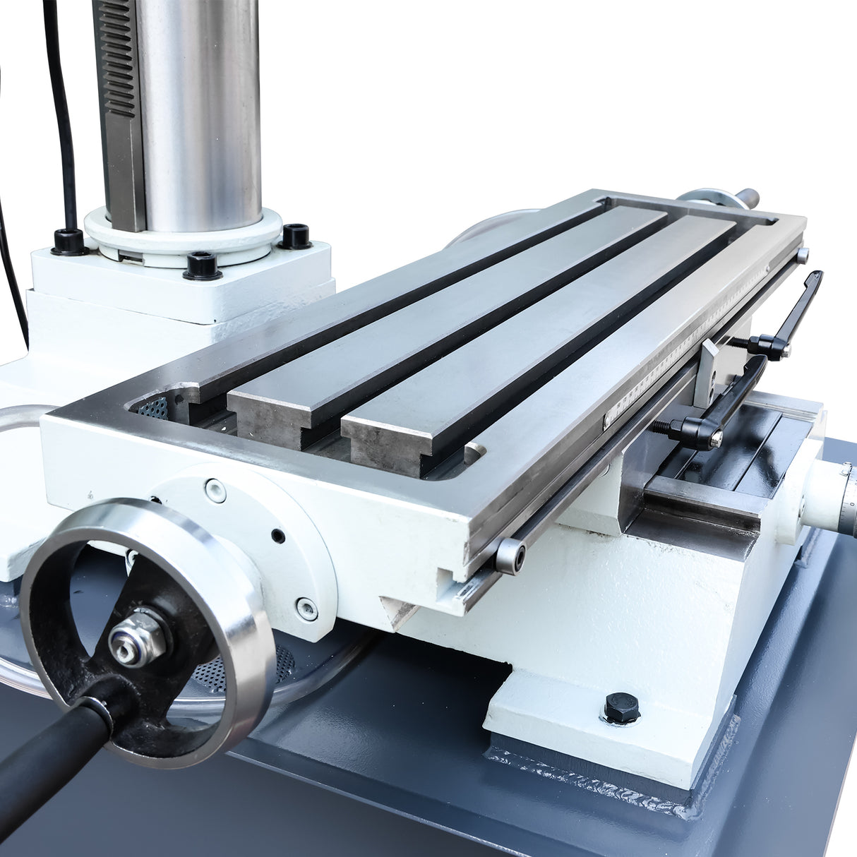 Mill Drill Machine, 1.26" Max Drilling & 2.95" Face Milling, Bench Lathe with Tapping, MT3 Spindle, Single-Phase 240V, for Home Workshop and Industrial Use DM-32A