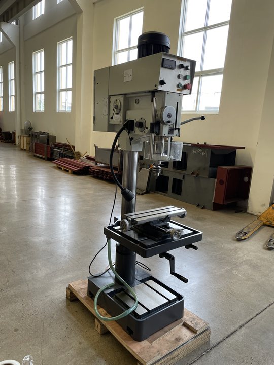 (USED & DEMO)High-Performance Vertical Drilling and Tapping Machine DP-40, Come with a Free Cross Table, High Torque Gear Drive