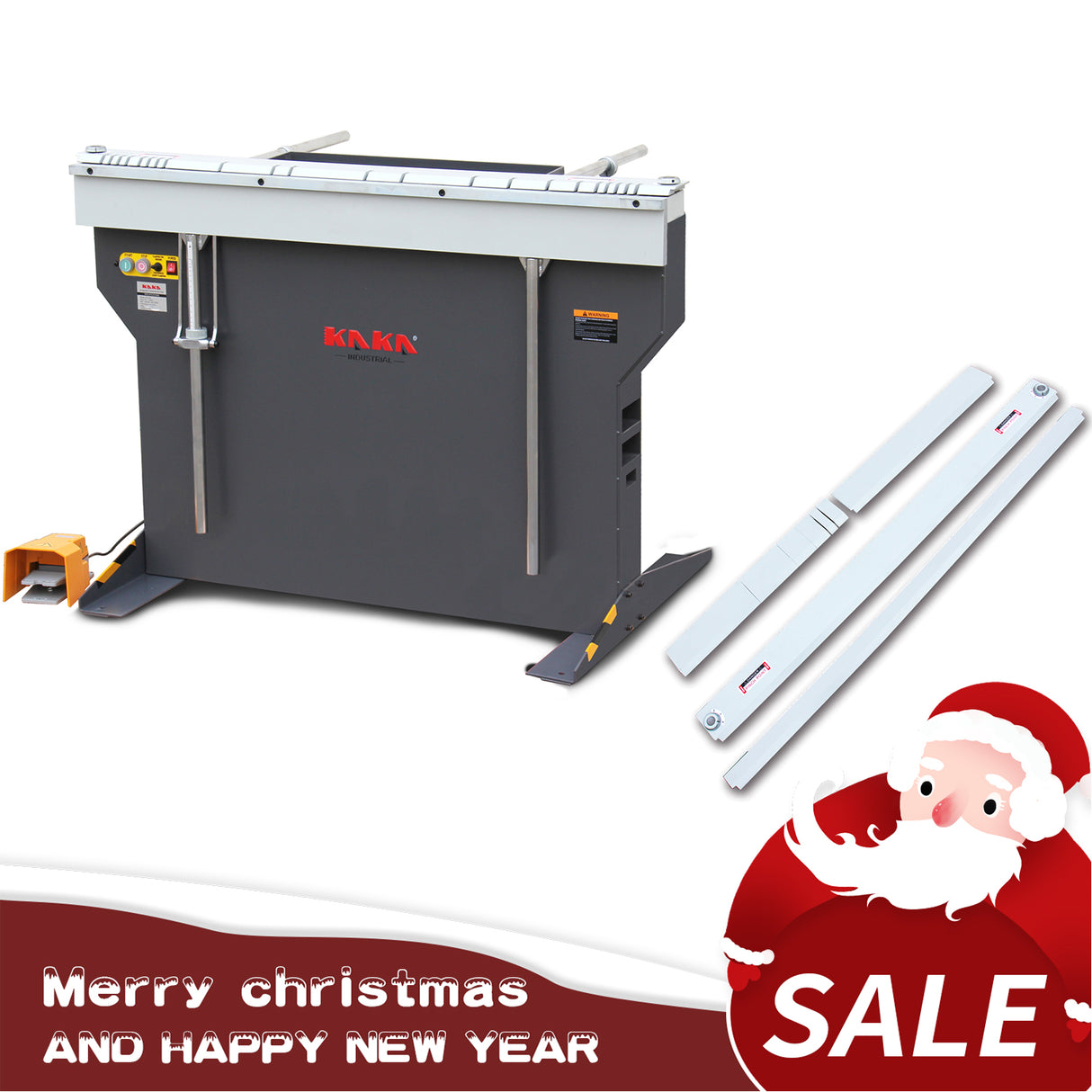 Kaka Industrial EB-4816B Magnetic Sheet Metal Brake, 48-Inch Magnetic clamping Pan and Box Bending Brake, 16-Gauge Mild Steel Capacity, 6-ton magnetic power, bend boxes or pans to any depth 220V-60HZ-1PH