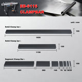 Sheet Metal Brake, 60-Inch Magnetic Box and Pan Brake, Electric Metal Brake Bender, 8-Ton 16-Ga. Capacity Metal Break with Foot Pedal Control 220V-60HZ-1PH, Includes Clamp Bars EB-6116